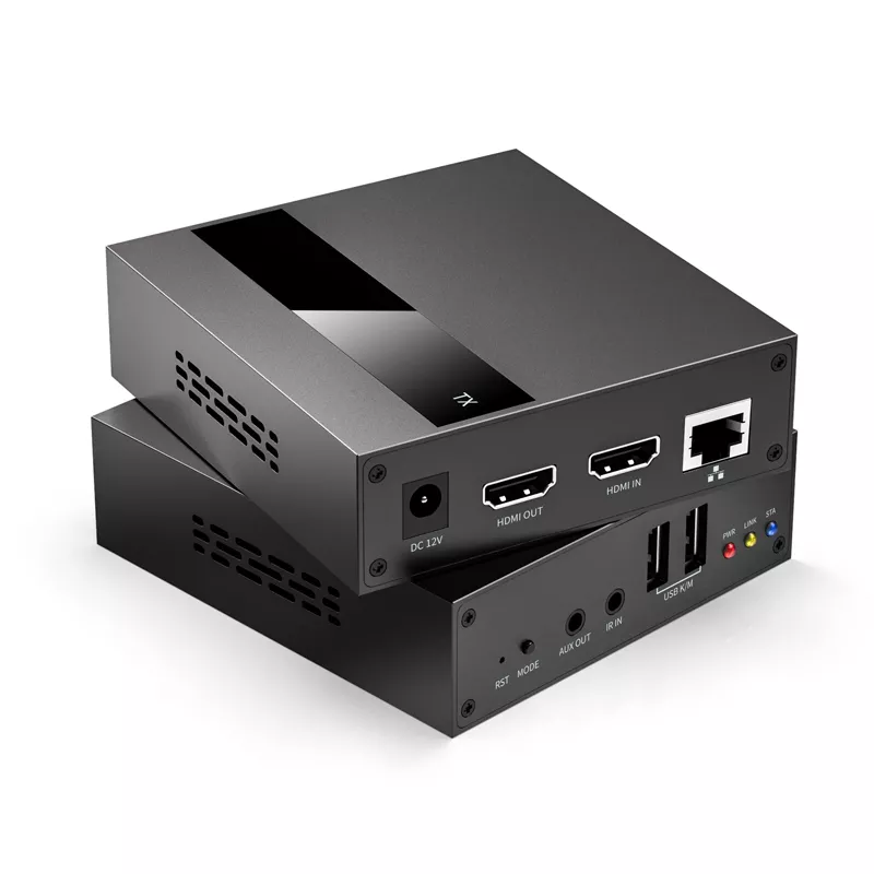 4K HDMI KVM Extender USB TCP/IP Over Single Cat5e/6, ִ 250M 1080P Ű  콺 (Ʈũ ), , 2 Ʈ USB 